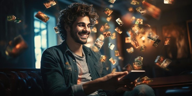 Live dealer blackjack studio with HD multi-camera feed on mobile phone screen